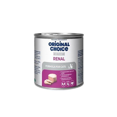Original Choice Vetdiet Renal влажный корм для кошек, профилактика болезней почек - 240 г