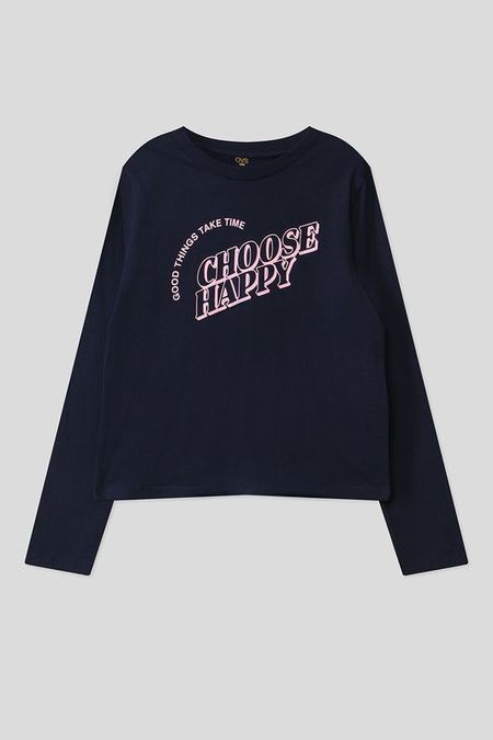 Лонгслив с текстовым принтом OVS 322₽