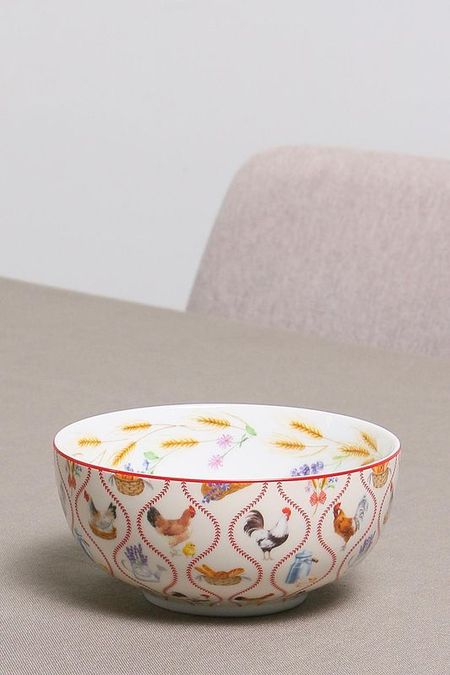 Пиала фарфоровая с принтом Country Life Easy Life 970₽