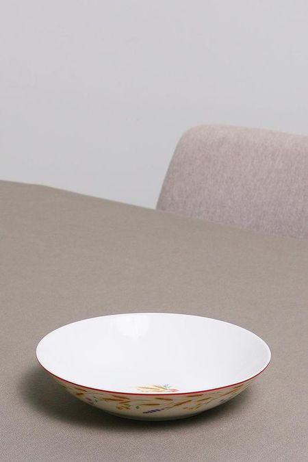 Тарелка суповая фарфоровая с принтом Country Life Easy Life 517₽