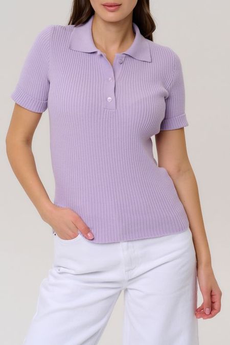 Поло трикотажное в рубчик ELEGANZZA 6225₽