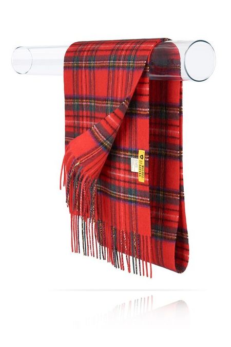 Шарф шерстяной в клетку с кистями MICHEL KATANA 1990₽