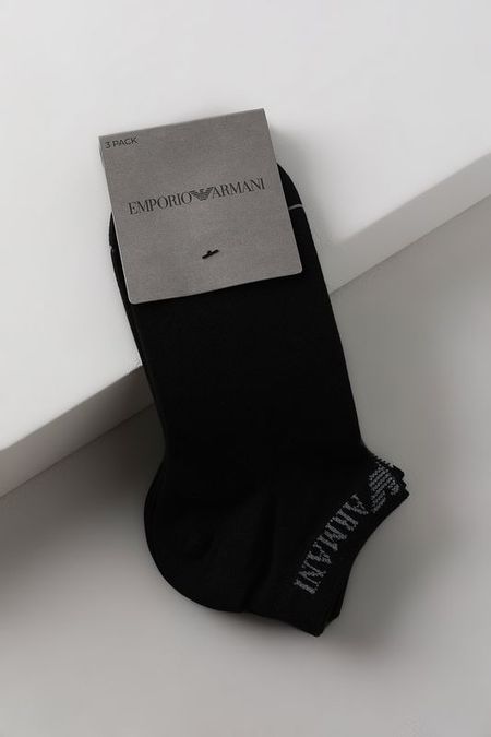 Набор из 3 пар хлопковых укороченных носков EMPORIO ARMANI 1990₽