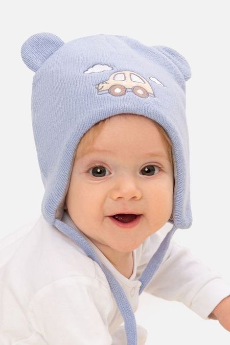 Шапка шерстяная с декором на завязках Totti 1387₽