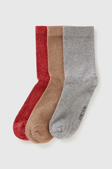 Набор из 3 пар хлопковых носков с принтом Benetton Undercolors 1492₽