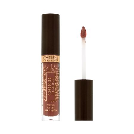 Помада для губ EVELINE CHOCO GLAMOUR виниловая жидкая тон 02 deep cherry chocolate