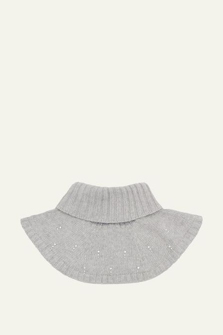 Манишка шерстяная со стразами Totti