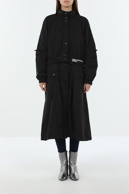 Парка с воротником стойкой удлиненная Karl Lagerfeld Jeans 23440₽