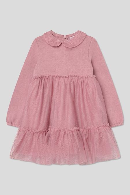 Платье хлопковое с воланами из сетки Fagottino 1935₽