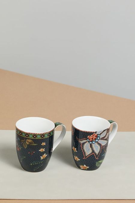 Набор из 2 фарфоровых кружек с принтом Berry Blues Pip Studio 1490₽
