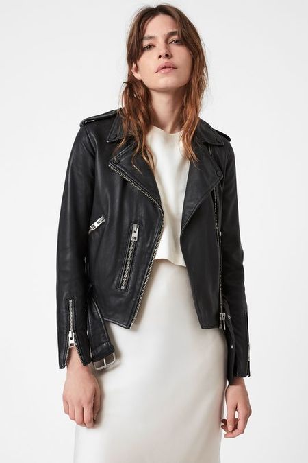 Кожаная куртка на молнии Allsaints 51990₽