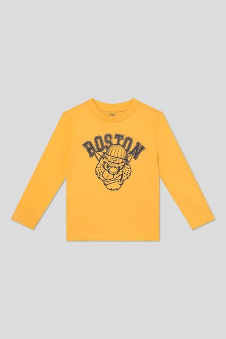 Лонгслив хлопковый с принтом OVS 360₽