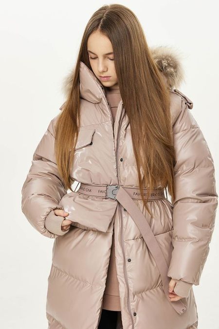 Пальто утепленное с меховой опушкой GnK 16200₽