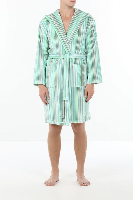 Халат хлопковый в полоску на поясе Millistr Green COINCASA 5212₽