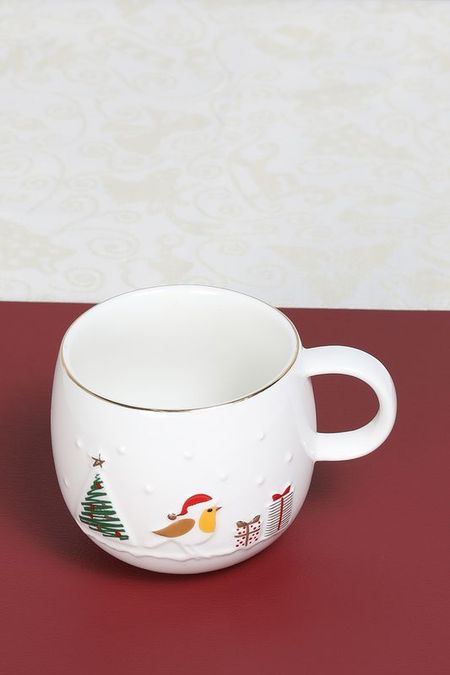 Кружка фарфоровая с принтом Новогодний снег Easy Life 1192₽