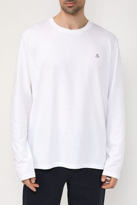 Хлопковый лонгслив с логотипом бренда Marc OPolo 4192₽