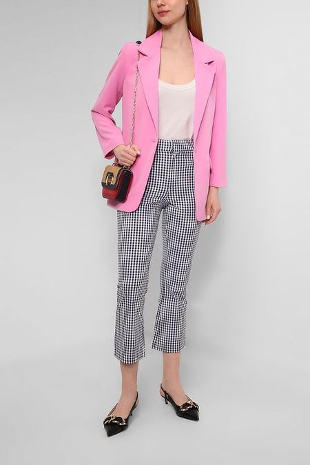 Укороченные брюки в клетку виши OVS 1215₽