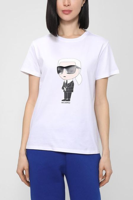 Футболка из хлопка Ikonik Karl Lagerfeld 5767₽