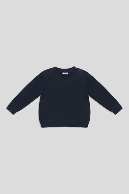 Джемпер хлопковый с воротником на пуговицах Fagottino 1390₽