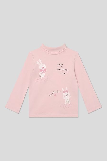 Водолазка хлопковая с принтом Fagottino 517₽