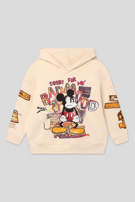 Худи хлопковое с принтом Desigual 5242₽