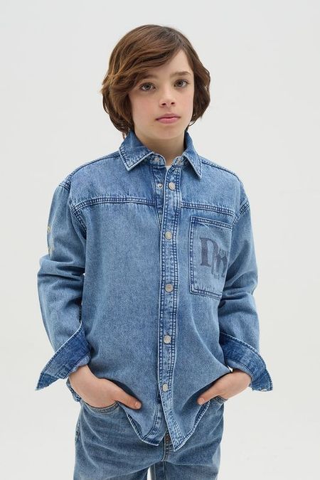 Рубашка джинсовая с карманом Republic of Denim 1935₽