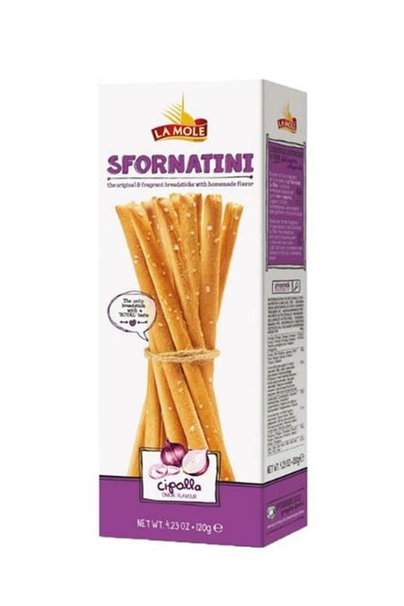 Хлебные палочки с луком Sfornatini onion flavour La Mole 180₽