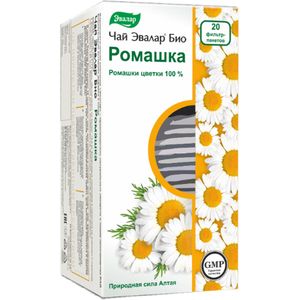 Чай Эвалар БИО Ромашка фильтр-пакеты по 15 г 20 шт 426₽