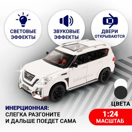 Модель авто Nissan Thule металлическая со светом и звуком 124 в ассортименте 1499₽