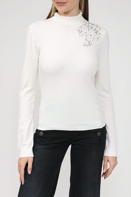 Джемпер с воротником-стойкой с кружевом TWINSET 6262₽