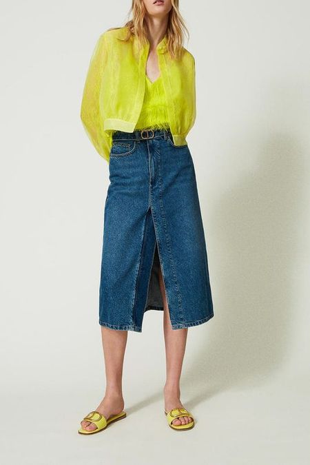 Юбка джинсовая с разрезом TWINSET 13390₽