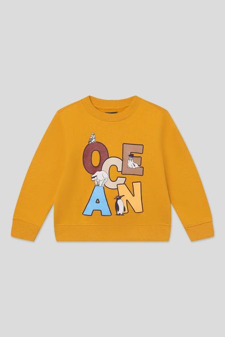 Свитшот хлопковый с принтом OVS 990₽