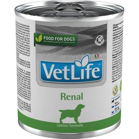 Farmina Vet Life Natural Diet Dog Renal влажный корм для собак с курицей паштет в консервах - 300 г х 6 шт 2772₽