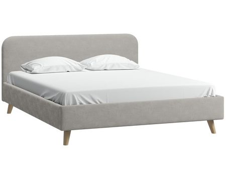 Кровать divanru Лайтси 200 Velvet Silver 43990₽