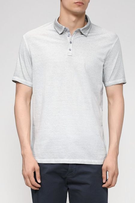 Хлопковое поло в полоску Cinque 2090₽