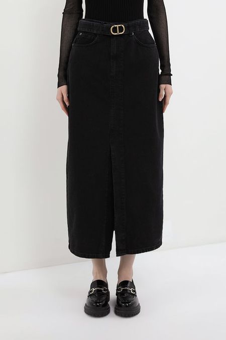 Юбка макси джинсовая с поясом TWINSET 23510₽