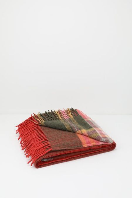 Плед шерстяной с принтом и кистями Мерино Gobit 7990₽