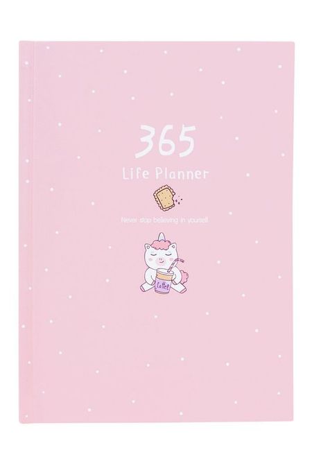 Ежедневник 365 Единорог с печенькой Kawaii Factory