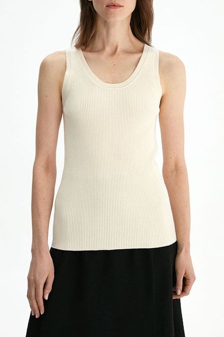 Топ без рукавов в рубчик COCOS Moscow