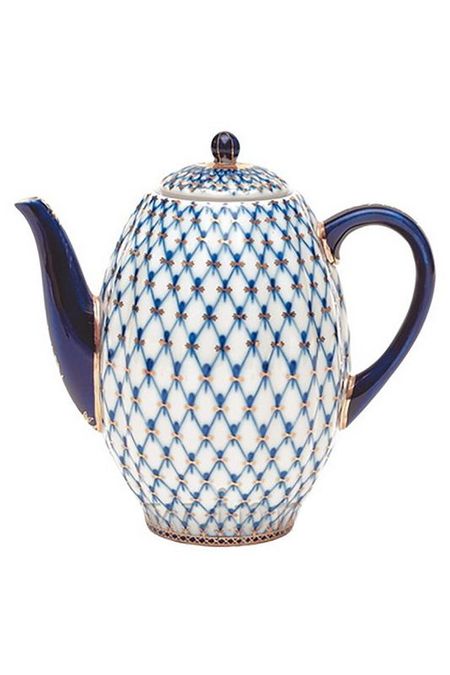Кофейник фарфоровый Кобальтовая сетка Императорский Фарфоровый Завод 9742₽