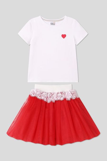 Комплект из футболки и юбки KIDSPARAD 3142₽