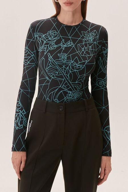 Боди с принтом Na Rayone EVE ESTHER 10875₽