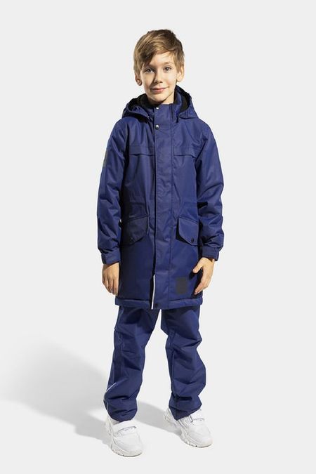 Парка с капюшоном и накладными карманами Kisu 5550₽