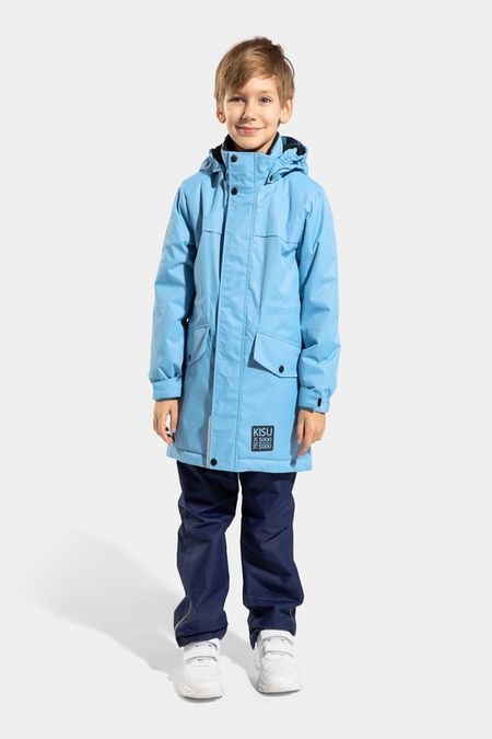 Парка с капюшоном и накладными карманами Kisu 5550₽