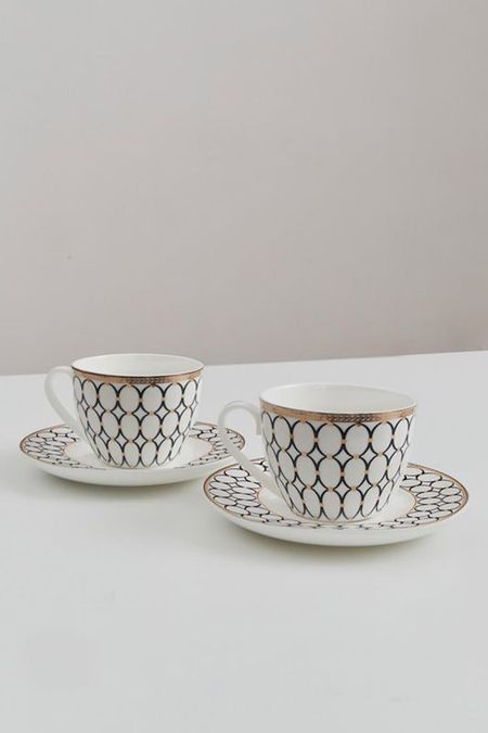 Набор фарфоровый из 2 чайных пар с принтом Версаль MANDARIN DECOR 2368₽