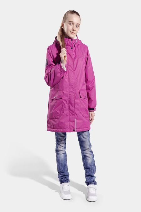 Парка с капюшоном и накладными карманами Kisu 6150₽