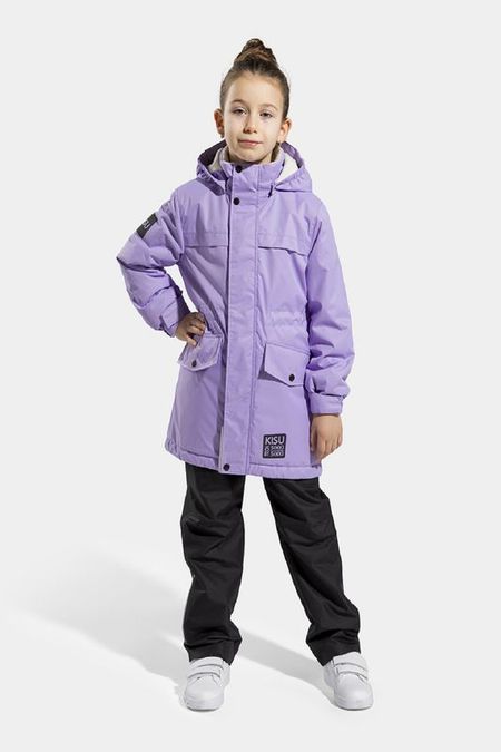 Парка с капюшоном и накладными карманами Kisu 5550₽