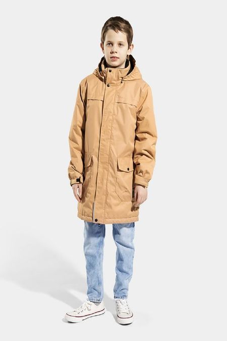 Парка с капюшоном и накладными карманами Kisu 6150₽