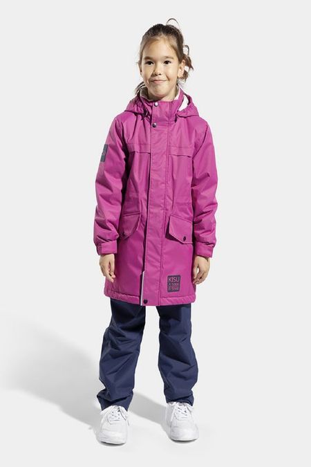 Парка с капюшоном и накладными карманами Kisu 5550₽