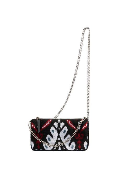 Клатч-конверт-косметичка из шелка с принтом MICHEL KATANA